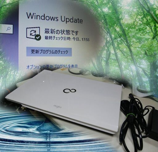 くまねず《姫路》富士通☆15.6インチワイド液晶ノートPC☆無線LAN☆新品の高速SSD装着でサクサク動作!!