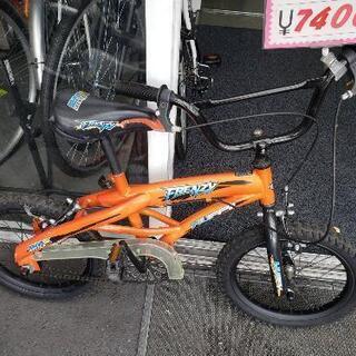 (♡Q)自転車 BMX 中古 16インチ オレンジ