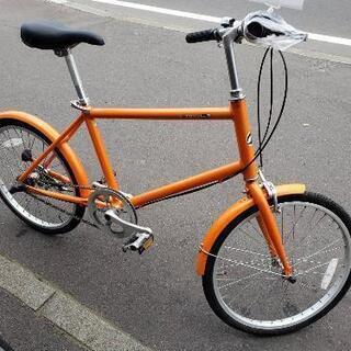 【3000円引】(♡2)自転車 ミニベロ 中古 オレンジ 20インチ