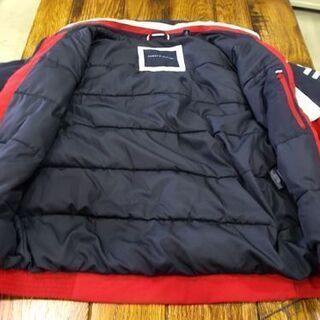 トミーフィルフィガー ダウンジャケット M ナイロン 赤/白/紺 トミフィル メンズ 長袖 冬服 衣類 TOMMY HILFIGER 札幌市東区 新道東店の画像