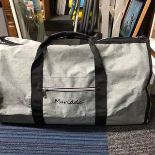 値下げ↓未使用■ガーメントバッグ■Maridda■グレー■円形