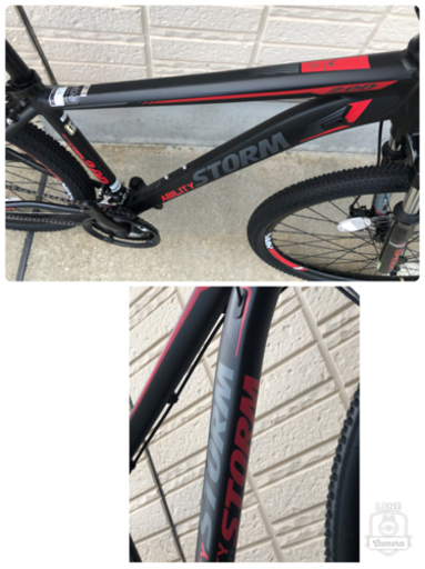 新車】アビリティストーム275◇ハードテイルＭＴＢディスクブレーキ ◆マウンテンバイク　マットブラック