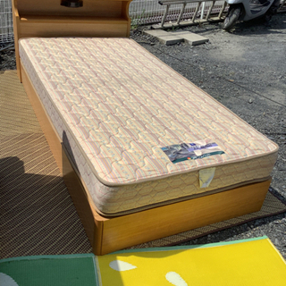 中古　難ありフランスベット　シングル　マット付きの画像