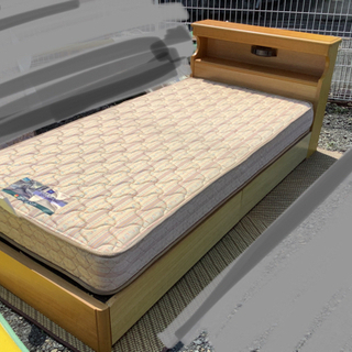 中古　難ありフランスベット　シングル　マット付きの画像