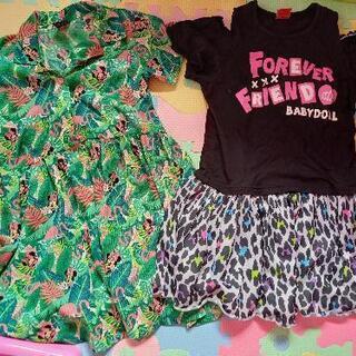 交換もOK！ベビードール　女の子140ディズニーセット2の画像