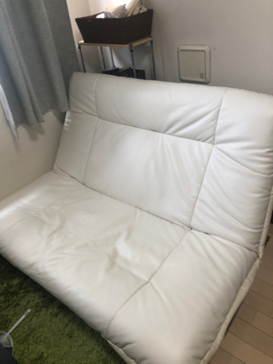 【B-companyで購入】2人掛けソファー　白