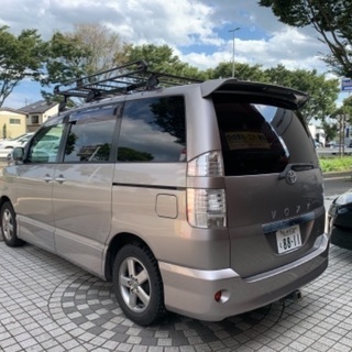 ボクシー　16万キロ・HDDナビ・ETC・ルーフキャリア・ヒッチメンバー・フリップダウンモニターの画像