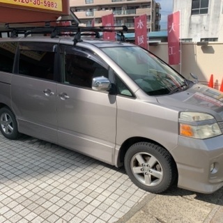 ボクシー　16万キロ・HDDナビ・ETC・ルーフキャリア・ヒッチメンバー・フリップダウンモニターの画像