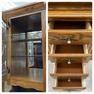 おしゃれな！！アンティークコレクションケース 定価￥180,000 照明