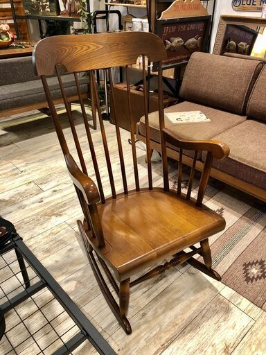 飛騨産業 キツツキマーク ロッキングチェア 中古