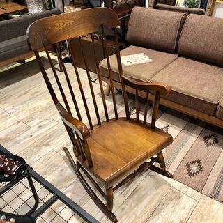 中古　飛騨産業　ロッキングチェア　キツツキマーク