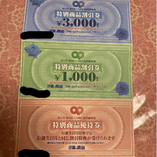 洋服の青山　商品券