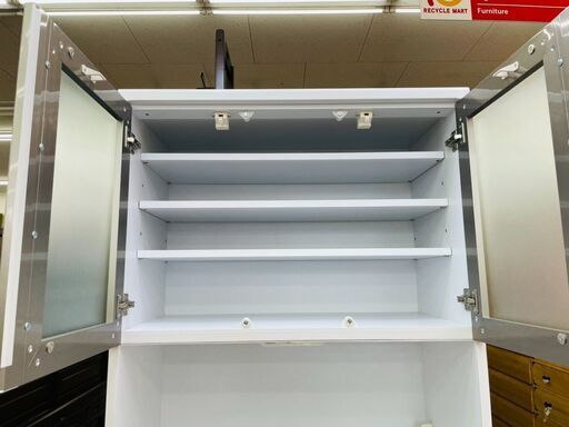 ⭐大川家具 2面レンジボード 定価￥84,800 スチームオーブン対応！！ソフトクローザー⭐