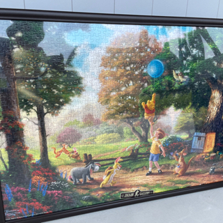 【完成品】ジグソーパズル　ディズニー　プーさん　1000ピース　...