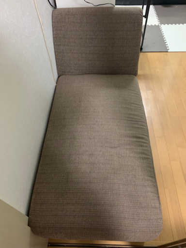足が伸ばせる シングルソファー