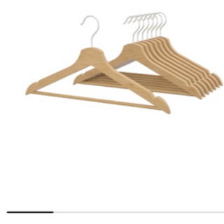IKEA 木製　ハンガ16個の画像