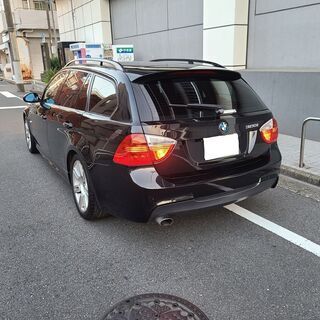 BMW320ツーリング　Mスポーツ　H18　車検5/9　走行75000ｋ　社外ナビ＆カラーバックカメラ　ＥＴＣ　純正エアロ＆専用17ＡＷ　キセノンの画像