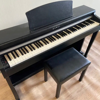KAWAI カワイ⭐️電子ピアノ ブラック 椅子付き