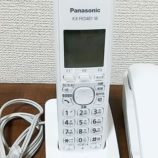 パナソニック電話機　コードレス子機付　VE-GD21-Wの画像