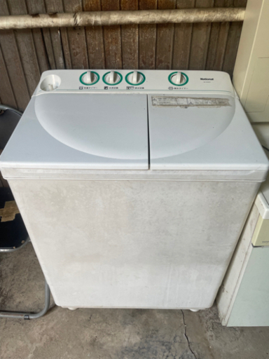 2層式洗濯機　ナショナル　お年寄りにも使いやすい