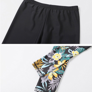 【★値下げ【水着新品】ラッシュガード 長袖・レギンス・ショートパンツ3点セットの画像