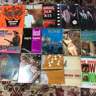 レトロなレコード100枚程の画像