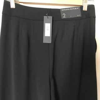 Banana Republic 新品 黒パンツ　2(M)サイズの画像