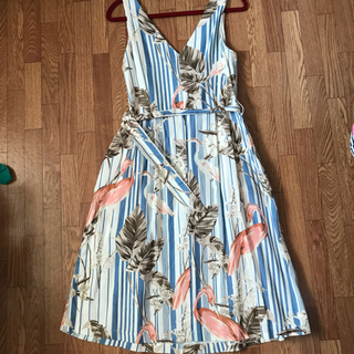 MANGO 新品 Aライン アンピース Sサイズの画像