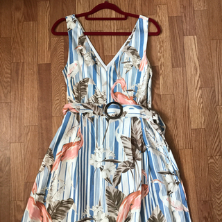 MANGO 新品 Aライン アンピース Sサイズの画像