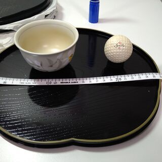⑧【中古・未使用品】樹脂製のお盆（お膳トレーにも重宝）　×４枚の画像