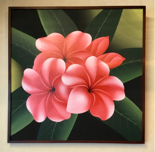 【大型】プルメリア絵画