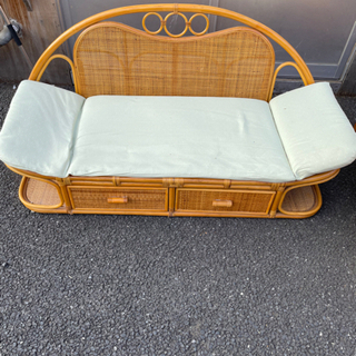 籐家具　ソファ　インテリア　現状品