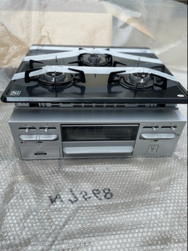 【新品未使用】3口 ガスコンロ