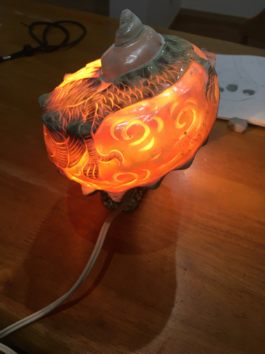 夜光貝の照明ハンドメイド