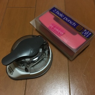【2穴パンチ＆角丸パンチ】2個セット