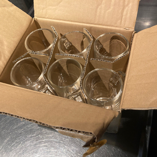 Ｔ型ジョッキ 330ml無地　中古　6個セットの画像