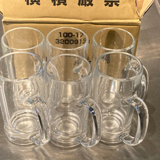 Ｔ型ジョッキ 330ml無地　中古　6個セット