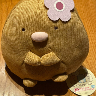 新品未使用☆すみっコぐらし　あみぐるみ風ころっとぬいぐるみ　とんかつ