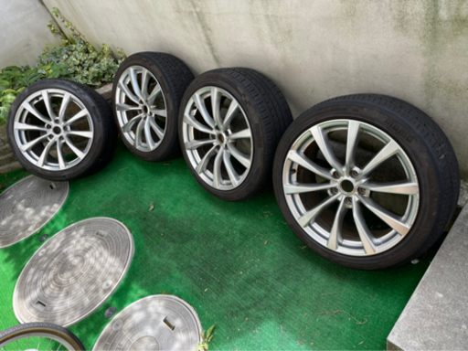 日産スカイラインクーペ純正ホイール（ナット&キャップ付き！）