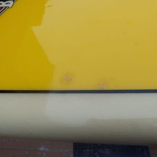 BEAR SURFBOARD ベアーロングボード 9.6ｆ ハワイアンファブリック  フィン付きの画像