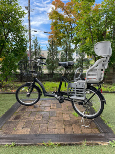 子ども乗せ自転車　最大3人乗り　別途カゴパーツ有