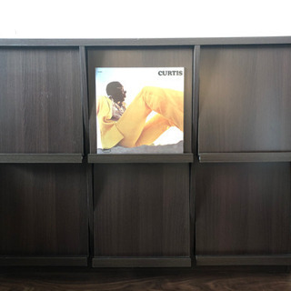レコード棚、ブックシェルフ　0円で差し上げます。の画像