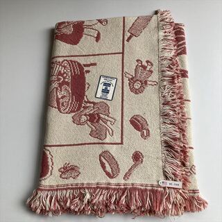 カントリーファブリック3点セット★アメリカンカントリー・アフガン・ラグマット★タグ付き未使用新品・臼杵市内引取希望の画像