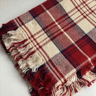 カントリーファブリック3点セット★アメリカンカントリー・アフガン・ラグマット★タグ付き未使用新品・臼杵市内引取希望の画像