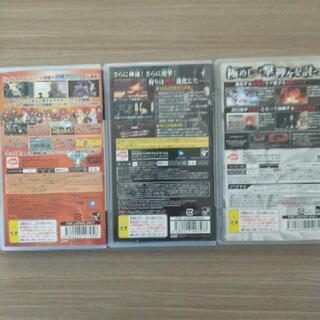 PSPゲームソフト3個まとめ売りの画像