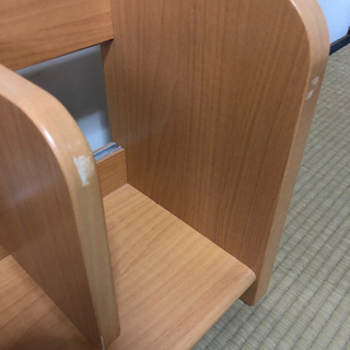 学習机の卓上本棚部分の画像