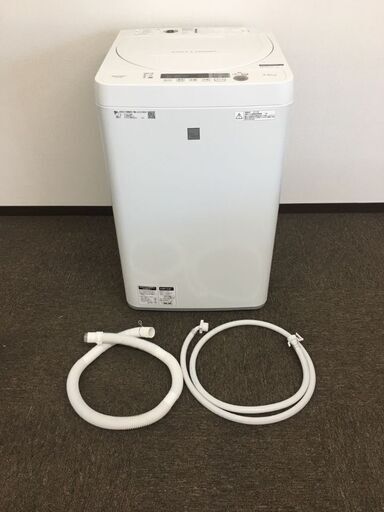 SHARP　シャープ　全自動電気洗濯機　ES-G4E6-KW　4.5kg　2019年製