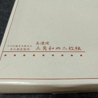 【Y取引決定Y】美濃焼  三角和皿  2枚組の画像
