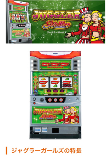 パチスロ実機、北電子、５号機ジャグラーガールズ