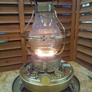 【愛品倶楽部柏店】ニッセン 日本船燈 真鍮 石油ストーブ IS-3 ほや波有り【問合わせ番号：137-014638 002】の画像